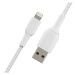 Belkin BOOST Charge Braided Lightning/USB-A odolný kábel, 3m, biely