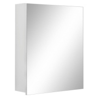 Biela nástenná kúpeľňová skrinka so zrkadlom Støraa Wisla, 60 x 70 cm