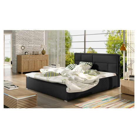 ELTAP LATINA 140X200 + KOVOVY STOJAN/PODSTAVEC/KONTAJNER, SOFT 11, BLACK, 27105