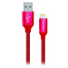 Colorway Dátový Kábel USB-Apple Lightning/ 2.1A/ 1m/ Červený