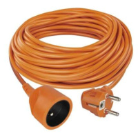 EMOS Predlžovací kábel 20 m / 1 zásuvka / oranžový / PVC / 230 V / 1,5 mm2, 1901012000