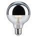 LED žiarovka E27 827 6,5W hlavové zrkadlo strieborná