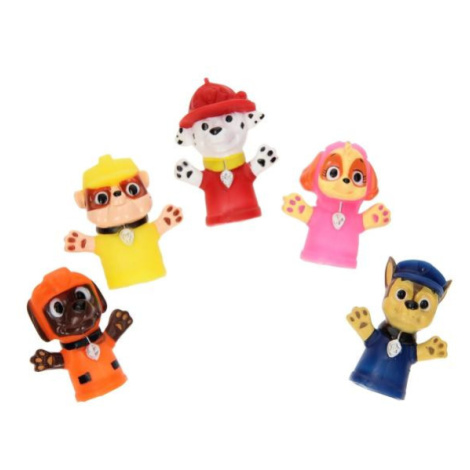 Maňuška prstová 5ks Tlapková patrola/Paw patrol guma 6cm Teddies