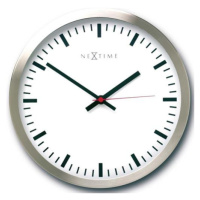 Nástenné hodiny Nextime Stripe white 34cm