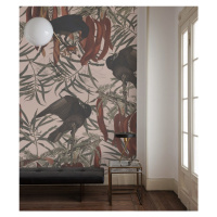 WALLCOLORS Crows Pink Wallpaper - tapeta POVRCH: Prowall Concrete