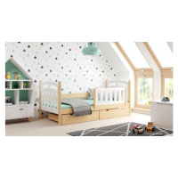 Drevená jednolôžková posteľ pre deti - 180x80 cm
