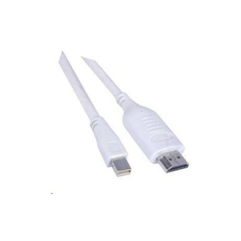 PREMIUMCORD Mini DisplayPort - HDMI kábel 5 m, biely