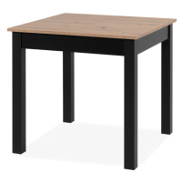 Sconto Jedálenský stôl BUD 80 dub artisan/čierna