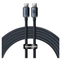 Kábel Baseus Crystal Shine cable USB-C to USB-C, 100W, 1.2m, black (6932172602864)