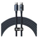 Kábel Baseus Crystal Shine cable USB-C to USB-C, 100W, 1.2m, black (6932172602864)