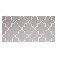 Sivý bavlnený koberec 80 × 150 cm SILVAN, 57824