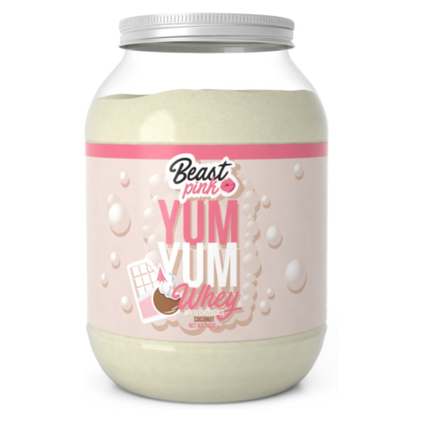 GYMBEAM BeastPink Yum yum whey proteín biela čokoláda kokos 1000 g