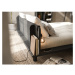 Čierna dvojlôžková posteľ z borovicového dreva s roštom 140x200 cm Peek – Karup Design