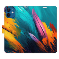 Flipové puzdro iSaprio - Orange Paint 02 - iPhone 12 mini