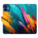 Flipové puzdro iSaprio - Orange Paint 02 - iPhone 12 mini