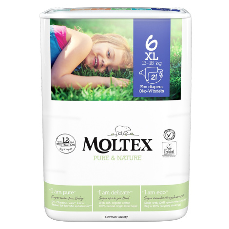 MOLTEX Pure & Nature plienky XL 13-18 kg 21 ks