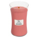WoodWick Melón a ružový krištál, Sviečka oválna váza, 609.5 g