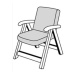 Doppler HIT UNI 8833 nízky – polster na stoličku a kreslo