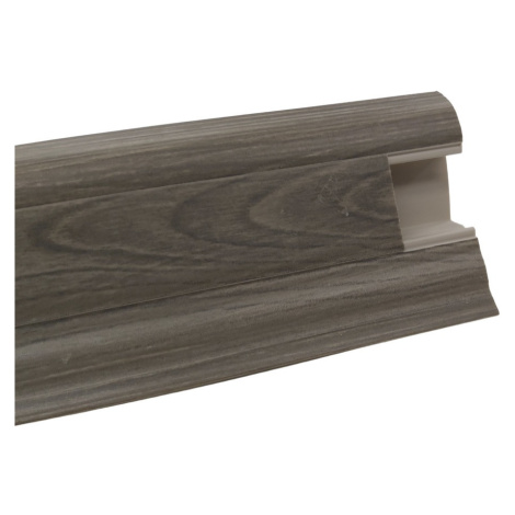 Soklová podlahová lišta SLK50 W458 Dub negro 2,5 m, 2500x50x25 mm, šedá, Döllken