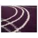 Kusový koberec Kruhy lila - 160x230 cm Alfa Carpets