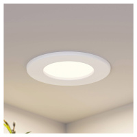 Prios LED vstavané svietidlo Cadance, biele, 11,5 cm, 2 jednotky,