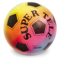 Futbalová lopta dúhová BioBall Supertele Mondo gumová 23 cm