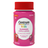 CENTRUM Kids gummies multivitamín pre deti malina a jahoda želé 60 kusov