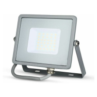 Reflektor LED PRO 30W, 3000K, 2400lm, sivá VT-30 (V-TAC)