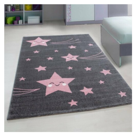Vopi Kusový detský koberec Kids 610 pink, 120 x 170 cm