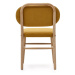 Jedálenská stolička v horčicovej farbe v súprave 2 ks Helda – Kave Home