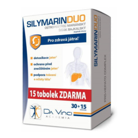 DA VINCI Silymarin duo 30 + 15 kapsúl ZADARMO