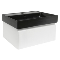 Kúpeľňová skrinka s umývadlom SAT Evolution 78x30x44,8 cm biela matná SATEVO80WMU2B
