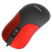 Marvo DMS002RD kancelárska drôtová myš čierna/červená