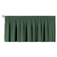 Dekoria Krátky záves na riasiacej páske, zelená, 390 x 40 cm, Cotton Panama, 702-06