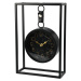 Kovové stolné hodiny Alamino čierna, 20 x 7,5 x 30 cm