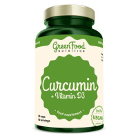 GREENFOOD NUTRITION Curcumin + Vitamín D3 60 kapsúl