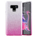 Silikónové puzdro na Apple iPhone XR Bling Shine TPU strieborno-ružové