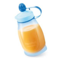 TESCOMA Pružná fľaša PAPU PAPI 200 ml, s lyžičkou, modrá