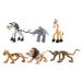 Zvieratká veselá safari ZOO plast 9-10cm 6ks