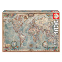 Educa Puzzle The World Executive Map 4000 dielikov 14827 farebné