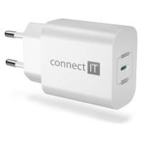 CONNECT IT Voyager2 nabíjací adaptér 1×USB-C, 25W PD, biela