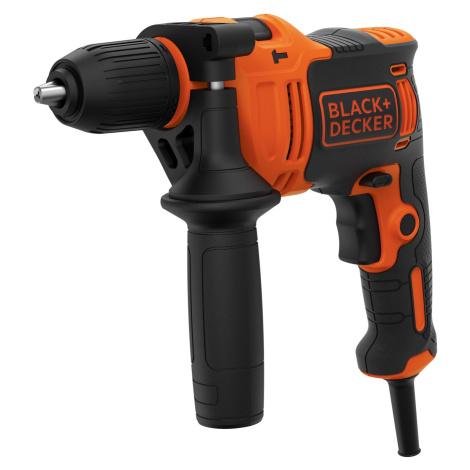 Black+Decker Príklepová vŕtačka 1stupňová BEH710-QS, 710W vr. príslušenstvo Black + Decker