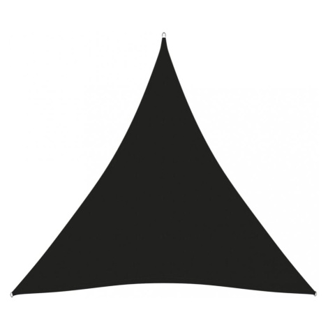 Tieniaca plachta trojuholníková 5 x 5 x 5 m oxfordská látka Dekorhome Čierna,Tieniaca plachta tr vidaXL