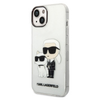 Plastové puzdro Karl Lagerfeld na Apple iPhone 14 Pro KLHCP14LHNKCTGT Translucent Karl and Choup