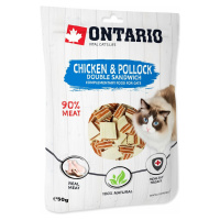 Pochúťka Ontario kura a treska, dvojitý sendvič 50g