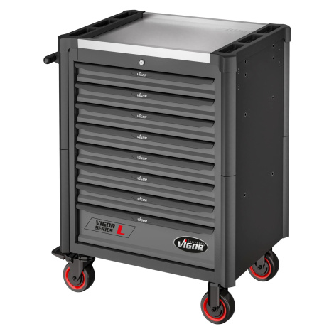 Dielenský vozík na náradie, 8 zásuviek, VIGOR - V1901-X