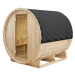 Juskys Vonkajšia sudová sauna Spitzbergen L dĺžka 190 cm priemer 190 cm (6 kW)