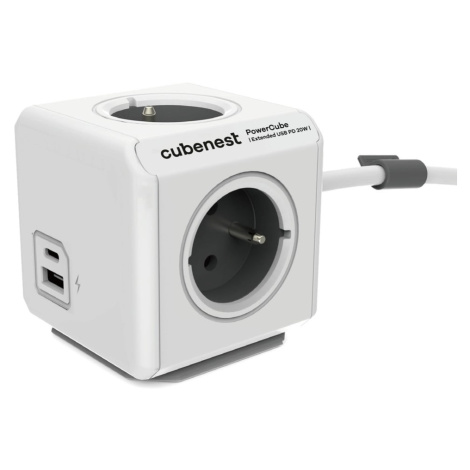 Rozbočovacia zásuvka PowerCube Extended USB – Cubenest