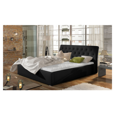 ELTAP MILANO 140X200 + DREVENY KARKAS, SOFT 11, BLACK, 28246