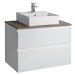 Súprava kúpeľňového nábytku ALTAIR, šírka 78,1 cm, biela/dub emporio AI280-01